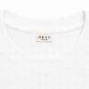 DETAL LABEL LEHER Geav Origin Regular Tee White