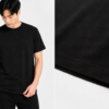 Detail hem bawah Geav Origin Regular Tee Black