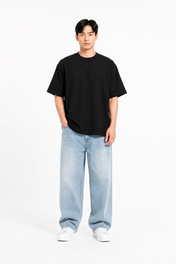 FULL BODY DEPAN Geav Origin Oversize Tee Black