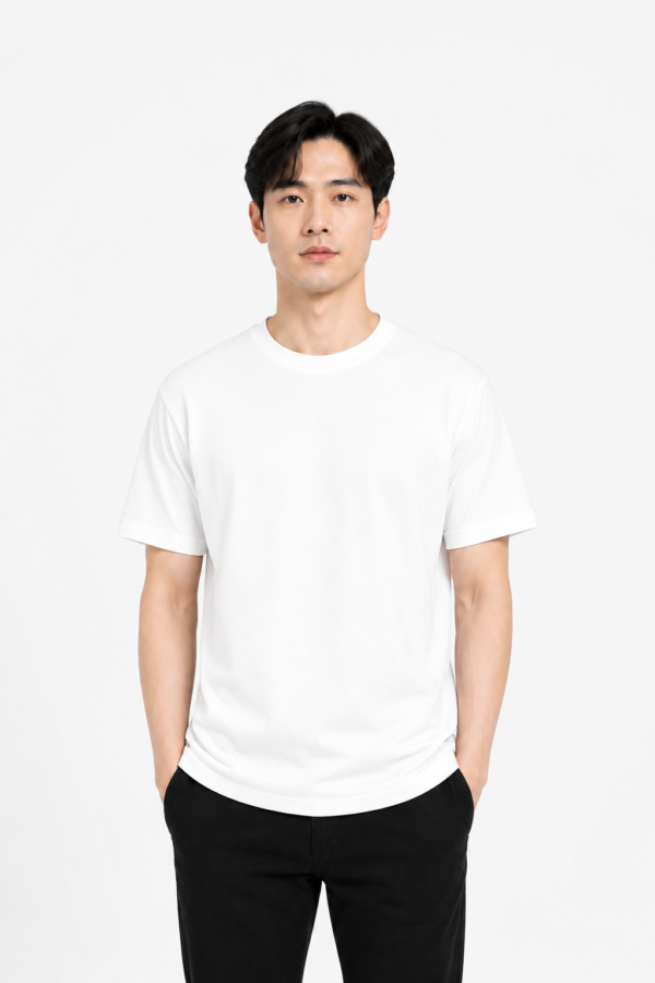 Setengah badan depan Geav Origin Regular Tee White